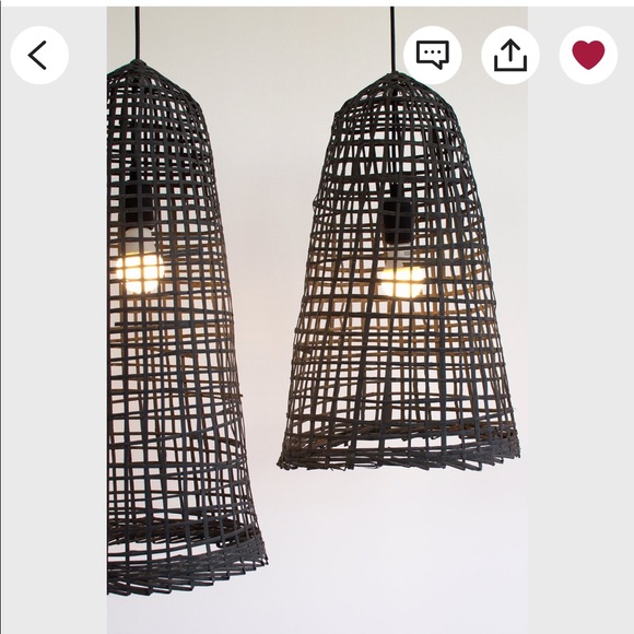 Bamboo pendant lights can be hardwired - Picture 2 of 6